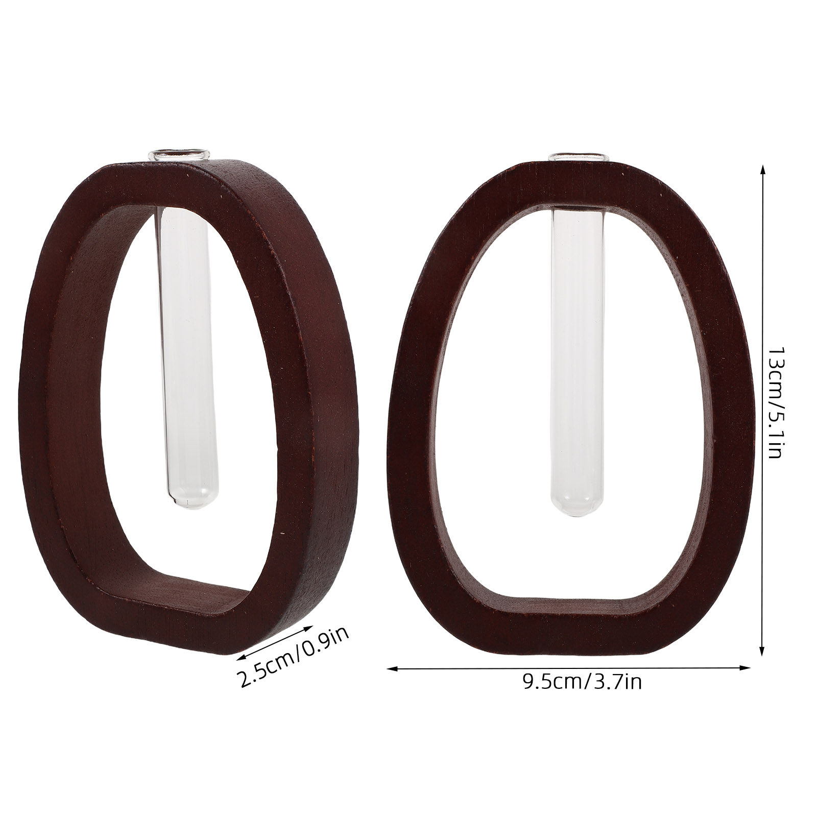 Wood Frame Glass Vase Rustic B - Propagation Station Vase review and price