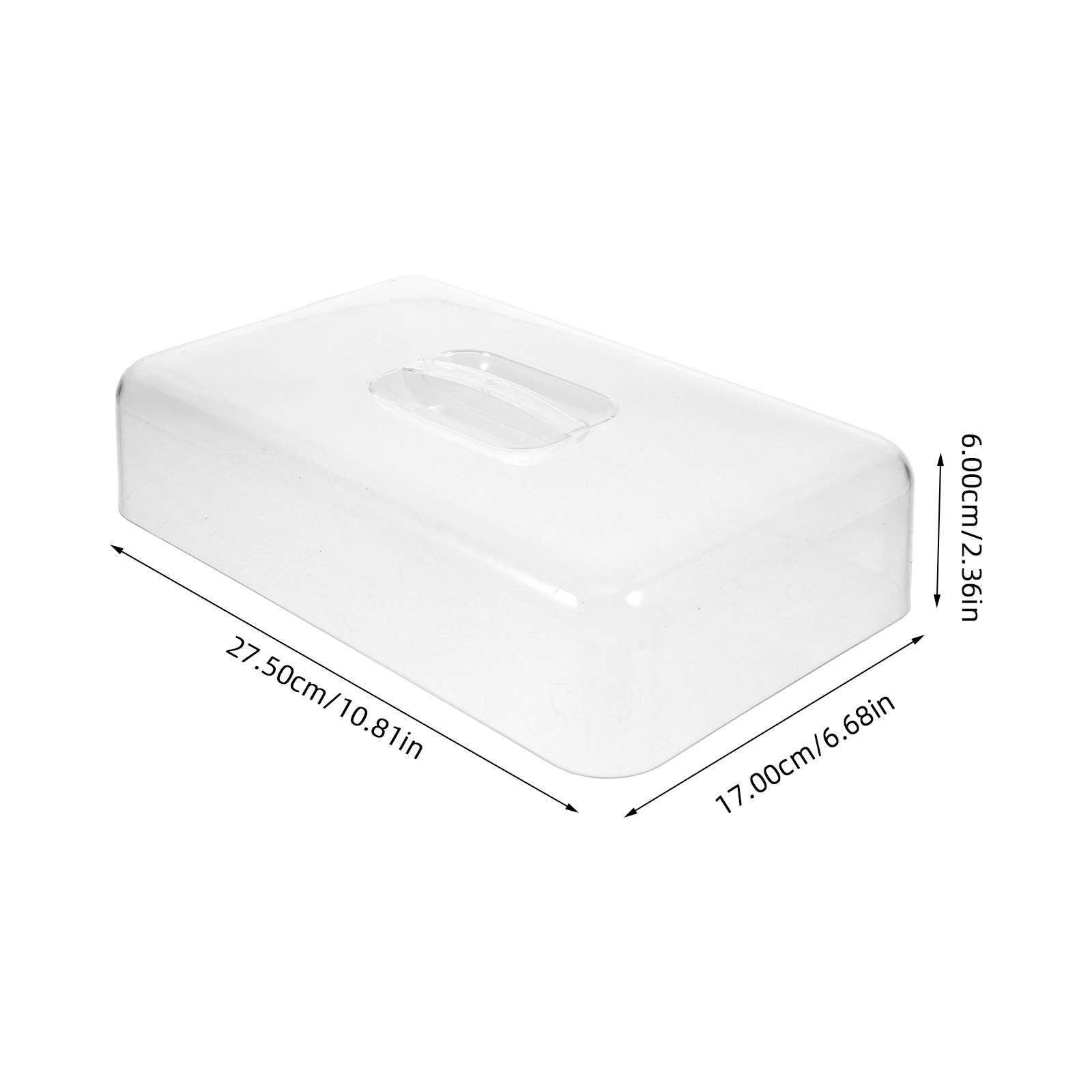 2Pcs Clear Acrylic Rectangular - Plastic Dome Clear review and price