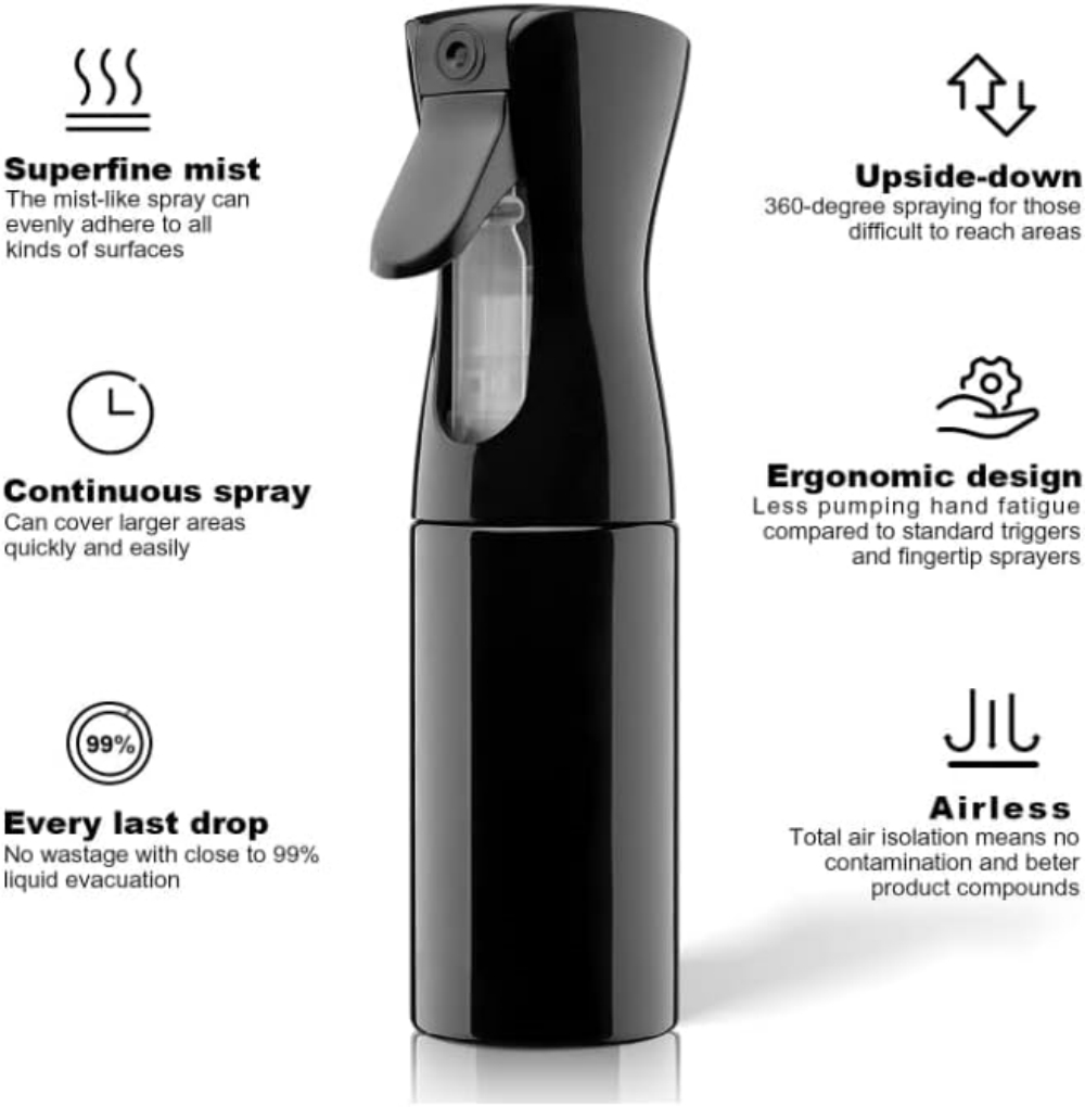 200ml Continuous Spray 360° Up - Misting Bottle Fine review and price